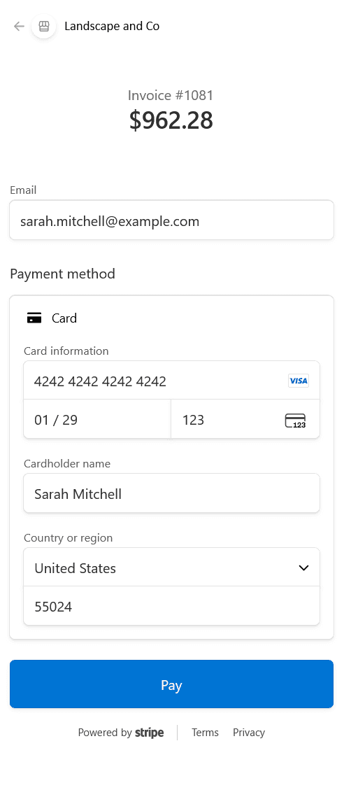Invoice 2 screenshot